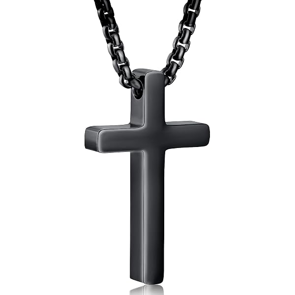 Collana Croce Uomo E Donna In Acciaio Inox Oro/Argento – Ciondolo Religioso Regolabile