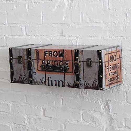 Wall Shelves / American Retro Simulation Of The Creative Luggage Wall Decoration Shop Window ( Size : 45*18*15cm )