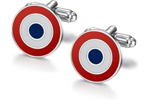 BOBIJOO Jewelry - Bouton de manchette cocarde Qualité France, Cocorico