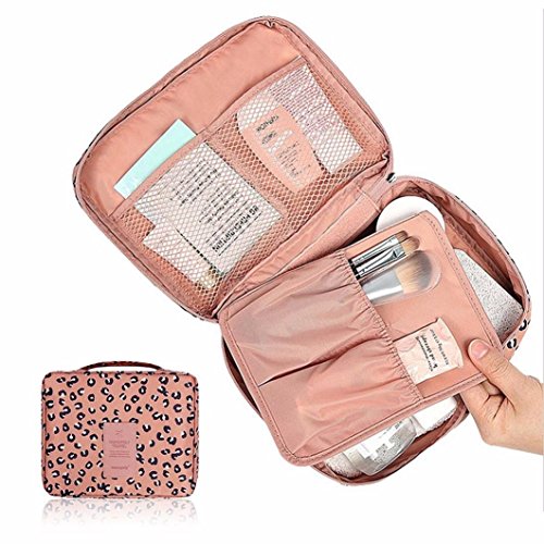 Oyedens Waterproof Travel Make-up Pouch Toiletry Wash Organizer (Pink)