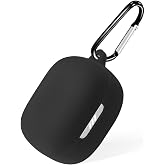 Microsonic Anker SoundCore P20i i&ccedil;in Kılıf Askılı Mat Silikon Siyah [Soundcore P20i ile Uyumlu Kılıf - Siyah]
