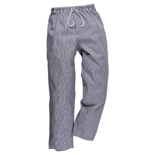 Preisvergleich Produktbild Portwest Chef Hose Blau / Weiß Elastic Waist Medium