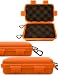 Produktbild Outdoor Saxx® - Storage Case Transport-Case mit 2X Karabiner, Schutz-Hülle Spritz-wasserdicht stoß-geschützt, für Kamera, Handy, Ausrüstung, Boot, Ski, Jagd, Strand, 16x11cm orange