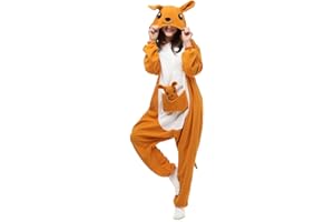 LBJR Erwachsene Cosplay Schlafanzug Tierkostüme Jumpsuit Onesie Nachtwäsche Overall Fasching Karneval Halloween Pyjama