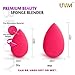 UVM 5pcs - Mini Precision Beauty Makeup Sponge Beauty Sponge Blender in Applicators, Blend Foundation Sponge (ROSE RED)