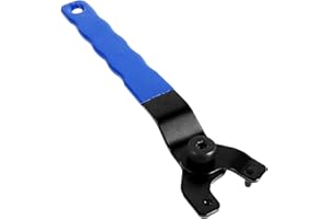 KEWAYO Chiave per Smerigliatrice Angolare Regolabile, Chiave angolare universale per smerigliatrice con impugnatura antiscivolo per il perno del controdado per Smerigliatrici Sostituisci Dischi (Blu)