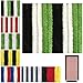Produktbild Flauschvorhang in Fussballvereins- und Länderfarben, Campingvorhang Insektenschutz, Auswahl: 120x220 cm Unistreifen schwarz - grün - weiß
