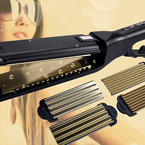 Professional Hair Straighteners Wide Plates with Digital LCD Display Dual Voltage Salon Fast Hair Styler Black reviews Professional Hair Straighteners Wide Plates with Digital LCD Display Dual Voltage Salon Fast Hair Styler Black