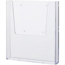 Porte-revues Mural 4 Compartiments Métal Gris Chrome - 60x19x8 Cm | Pour Magazines, Journaux, Courrier