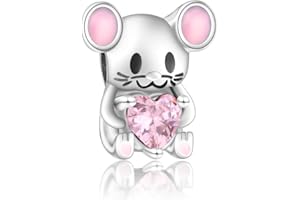 Symretie Colgante de plata 925 para pulseras o collares, compatible con diseños Pandora y europeos. Adecuado para mujeres y niñas.Y1