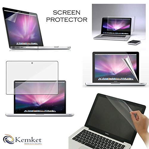 kemket Full Body Haut Aufkleber 5 in 1 Schutzhülle Vinyl Aufkleber für MacBook Pro mit Retina Display, kemket Displayschutzfolie für Apple Mac Book Laptop, enthalten Top + Bottom Schutzfolie + Trackpad die Haut + Displayschutzfolie Folie, einfach zu installieren & Auto Absorption - 7
