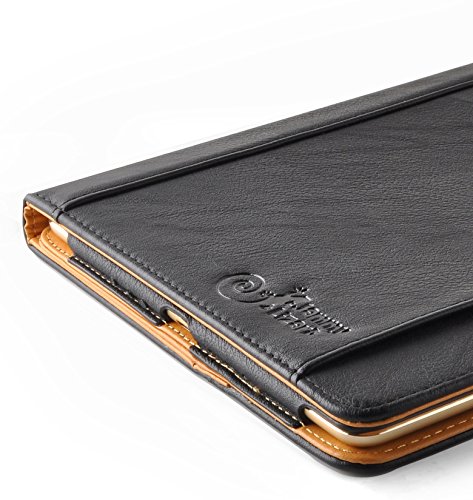 iPad Mini Hülle – JAMMYLIZARD Ledertasche Smart Cover mit Standfunktion für iPad Mini 4. 3. 2. & 1. Generation, SCHWARZ & HONIG, [MIT STIFT & STIFT-HALTER] - 5