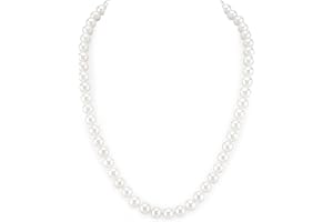 LIHELEI Collana di Perle, Perle d'imitazione Eleganteda 4/6/8 mm, Collana di Perle a Catena Lunga, Regalo per Collana Girocollo per Donne Ragazze, Collana Unisex di Perle - 38-75cm