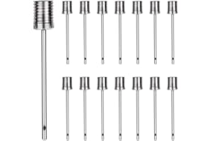 ZELHYEUU 15 PCS Ago per Pompa a Sfera, Ago per Gonfiaggio Pompa a Sfera, Ago per Gonfiare Palloni, Ago Pallone Aghi per Palloni Spillo Pallone