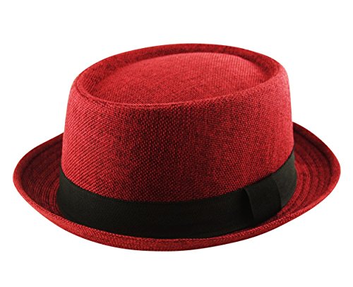 Adult PORK PIE Trilby Fedora Jute 