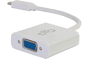 C2G USB-C-auf-VGA-Adapter fàur Mac, Lenovo und mehr, Full HD USB 3. 1 USB-C-auf-VGA-HD15-Weiß-Adapter