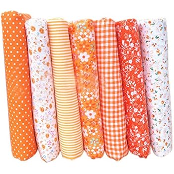 Lot De 5 Tissus Coton Doux 50x50 Cm - Idéal Pour Couture, Patchwork Et Créations DIY - 6