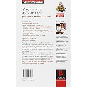 Psychologie du manager - 2ème éd. - Pour mieux réussir au travail