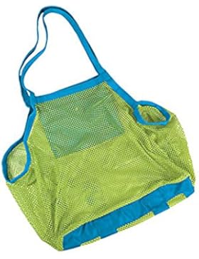 Kentop Sandspiel Netztasche Kinder Aufbewahrungsnetz Aufbewahrung Netz Tasche für Sandspielzeug Grün 45x45x26 CM