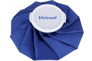 Vivicool Ice Bag for Injuries Reusable, Hot & Cold Therapy and Pain Relief Hot Water Bag, First Aid Ice Cold Packs Reduce Sports Injuries, 11 inch