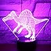 Produktbild Led-Nachtlicht Dinosaurier Spinosaurus Acanthosis Kommen Mit 3D 7 Farben Licht Für Heimtextilien Lampe Erstaunliche Visualisierung
