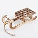 Produktbild Schlitten Xmas Dekoration Holz 5x17x6cm Weihnachten (Natur-Braun)