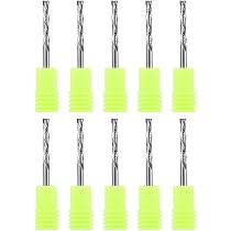 Fraise CNC 2 Cannelures Carbure Revêtu AlTiSin - 0.5mm Rayon - Queue 4mm