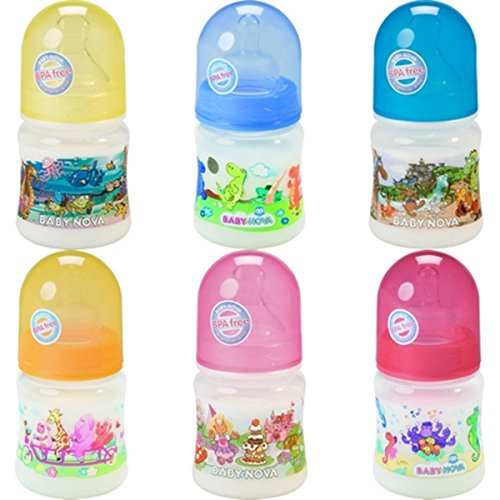 Baby Nova Baby PP Weithalsventilflasche 150ml mit Silikonsauger