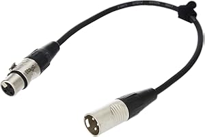 Stagg 25019310 Patch-Kabel (0,3m, 1x XLR Stecker/1x XLR Buchse)