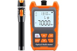 LIAYTRSS 10mW Localisateur Visuel de Défauts, Photomètre Fibre Optique FTTH -70 dBm à +6 dBm, Testeur fibre optique