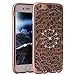 Produktbild iPhone 6 Hülle, Asnlove Flexibel Tasche Crystal Schutzhülle Sparkle Bling Giltter Diamant Blume Muster Weicher TPU Silikon Bumper Case Shine Goldene Side Cover Schutz Etui für Apple iphone 6/iPhone 6s - Grau