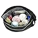 Ecosusi Men's Baby Nappy Diaper Changing Cloth Bags Shoulder Messengers for Dads Black