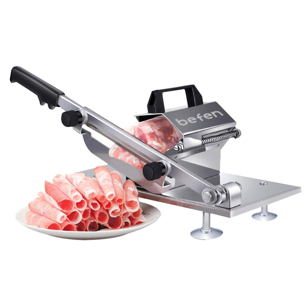 Ultimate Manual Frozen Meat Slicer Review: Stainless Steel Cutter for Home Cooking