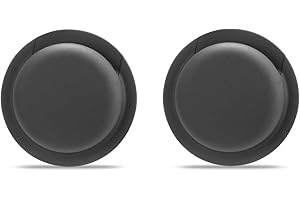 Ztowoto Custodia in Silicone Compatibile con AirTag, Custodia Protettiva in Silicone AirTag con Colla Antitraccia 2 PZ (2-Nero)