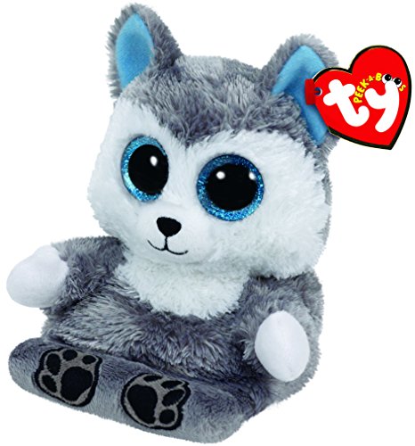 Ty – Peek-A-Boos – Scout le Husky – Peluche Support de Téléphone 10 cm