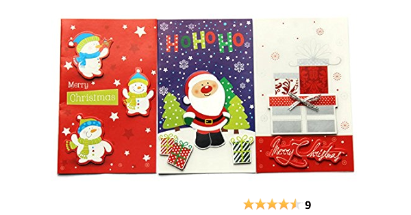 Download Christmas Card Making Kits Makes 15 Cards Santa Snowmen And Presents Amazon Co Uk Office Products PSD Mockup Templates