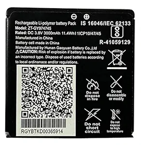 ININSIGHT SOLUTIONS ZT-GY974745 Battery for Jio FI 6, JMR 1040, JIO WiFi 6, JIO Router Battery 1040, JIO JMR 815 JIO DONGLE 6, JIO Router 6 3000 mAh - Black