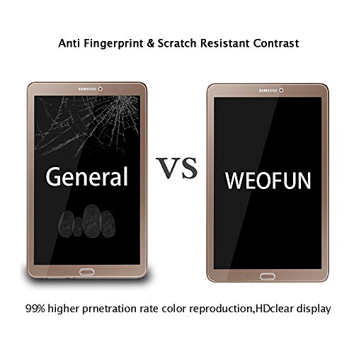 Samsung Galaxy Tab E 9.6 Panzerglas Schutzfolie, WEOFUN Ultra-klar Samsung Galaxy Tab E 9.6 Displayschutzfolie, Panzerfolie für Samsung Galaxy Tab E 9.6 Folie [0.33mm, Anti-Kratzen, Anti Fingerprint, 9H Härte] - 4
