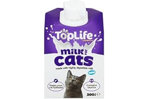 Toplife Lactose Reduced Cows Milk for Cats 200ml (PACK OF 6)