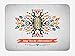 Produktbild CHKWYN Tribal Bath Mat, Modern Design with Ethnic Details Yes to Adventure Quoted White Backdrop Artwork, Plush Bathroom Decor Mat with Non Slip Backing, 23.6 W X 15.7 W Inches, Multicolor