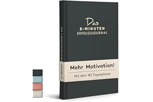 ‎URBESTSELF 6-Minuten Tagebuch Erfolgsjournal - Der #1 Tagesplaner für mehr Motivation & Erfolg - Undatiertes Journal Buch - Mit Journaling gelassener & fokussierter Ziele erreichen