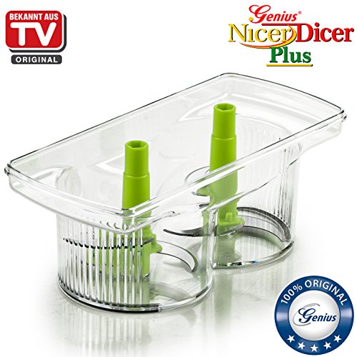 Genius Nicer Dicer Plus inkl. Nicer Twist | Grün-Weiß | 21 Teile | Alles-Schneider | Reiben | Hobeln | Mixen | Würfeln | Schneid-Gerät | TV-NEU - 8