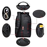 Tigernu Business Laptop Rucksack Daypack für Schule Reisen Uni Arbeit Damen Herren 15,6-17 Zoll - 6