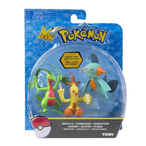 Pokémon T18524 – Pokémonfiguren, 3-er Set, assortiment - 3