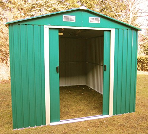 Gartenhaus Geräteschuppen 11m² aus verzinktem Stahlblech Metall grün von AS-S - 3
