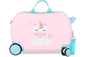 Roll Road Happy Pets Maleta Infantil Rosa 45x31x20 cms Rígido 1,8 kgs Cierre de combinación Lateral ABS 1,8 kgs 27,9L Equipaje de Mano