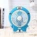 Produktbild Gorring fan Fan Plug Mini Mute Dorm Bed Office Desktop Portable Coin Box Electric Fan,Stand Blue Face Cat (Turn Page Fan)