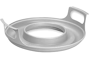 TUXXJZM Plateau isotherme pour micro-ondes avec poignées, plateau de refroidissement pour micro-ondes et plateau à débordement, support de bol pour micro-ondes, plateau de transport pour bols, assiettes