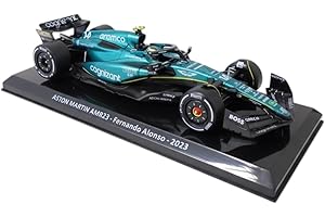 OPO 10 - Coche de Fórmula 1 a Escala 1/24 Compatible con Aston Martin AMR23#14 Fernando Alonso 2023 - OR090