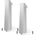 Q ACOUSTICS Concept Speaker Stands (Pair) (Gloss White) Stand Mount for Concept bookshelf speakers